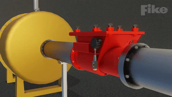 2.2-1-Flap Valve Held Open with Pneumatic Actuator