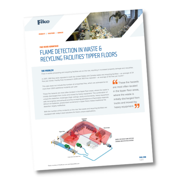 Flame Detection in Waste Management