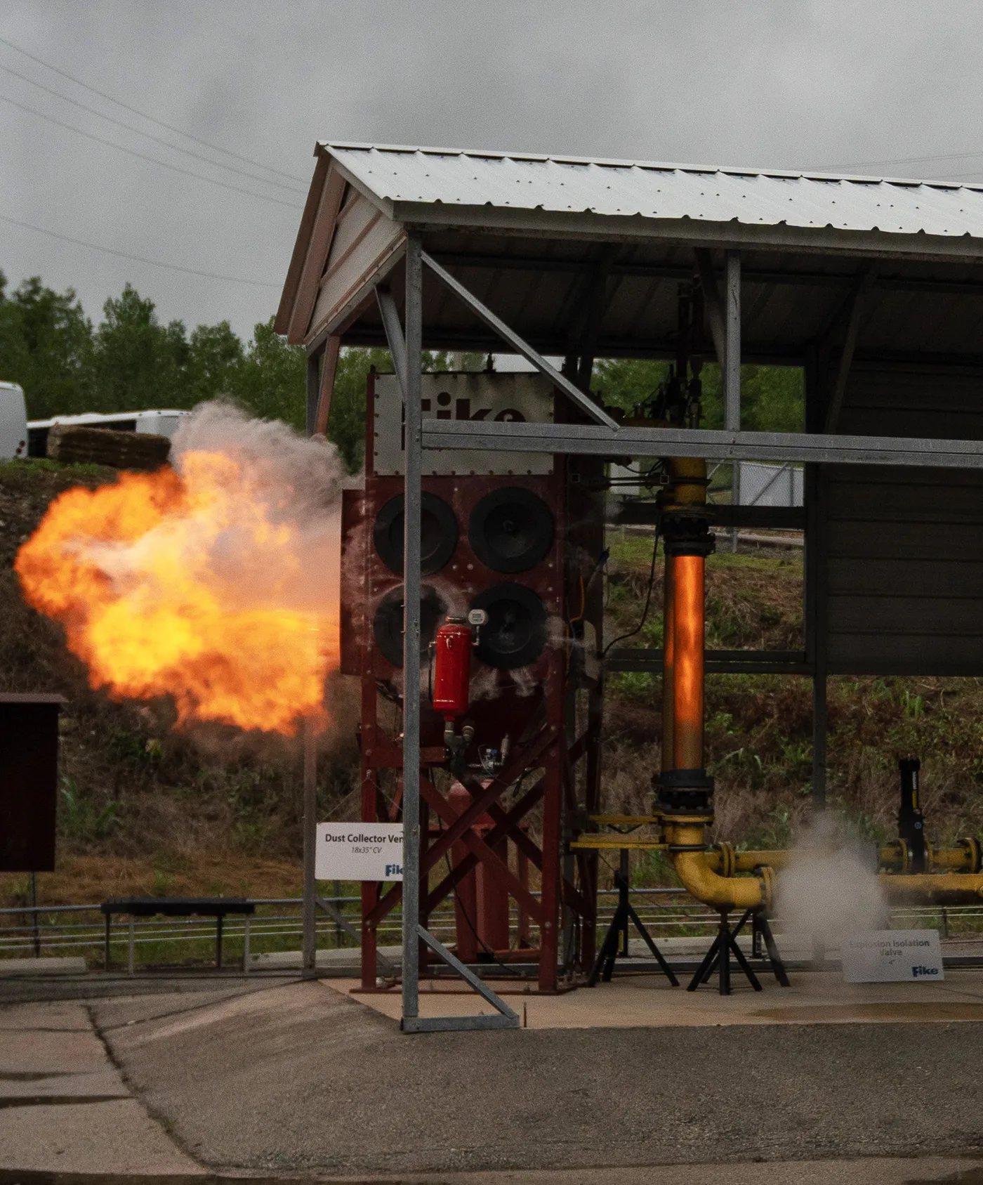 flame propagation through pipes tall