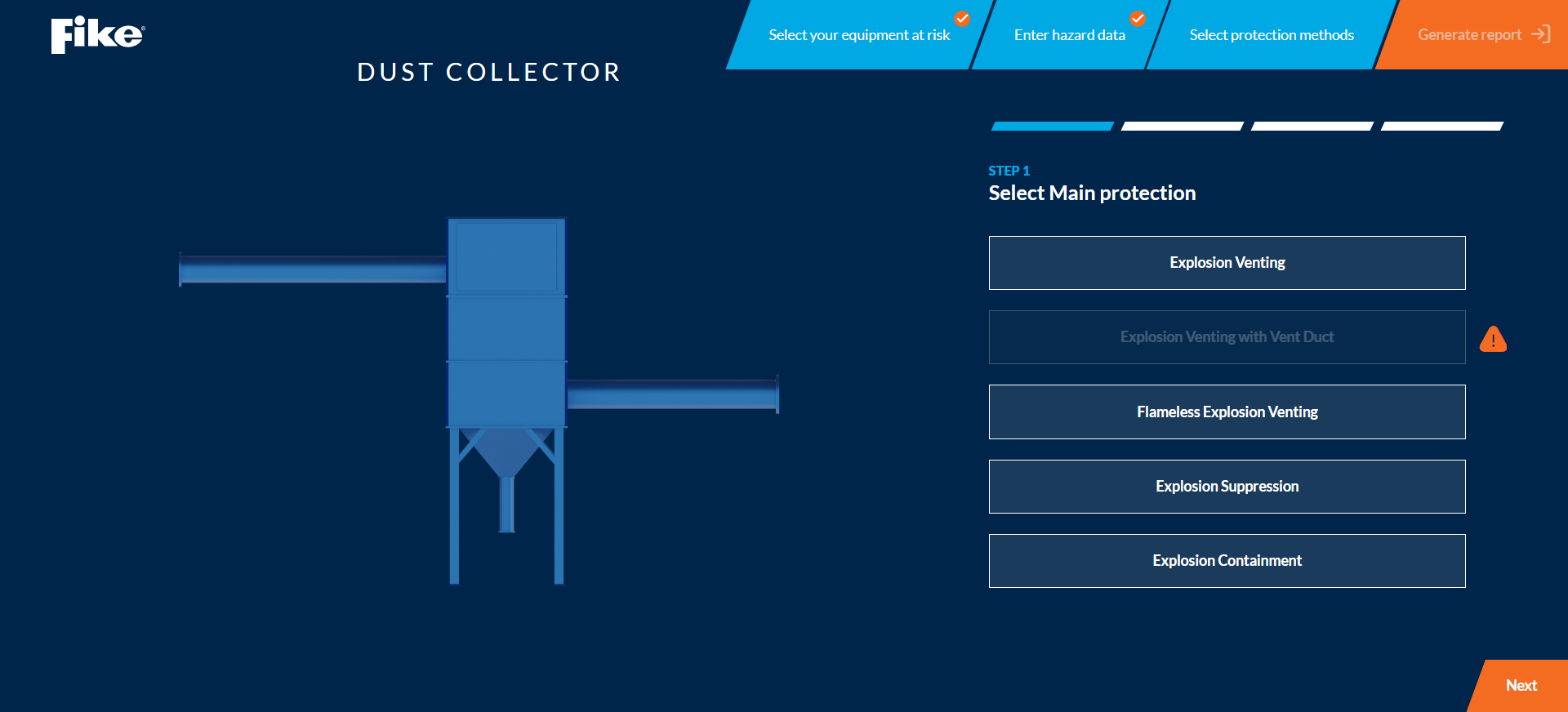 Dust Collector Explosion Protection Fike